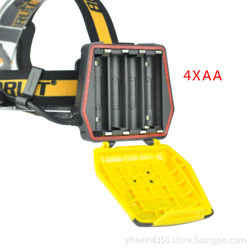 Boruit High Power B17 Zoomable LED Headlamp Cree L2 4*AA Battery Power Supply
